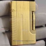 AAA Clone S.T. Dupont Ligne 2 Lighter On Sale - Brushed Yellow Gold Finish